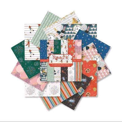 12Pcs Diy Photo Album Scrapbook Journaling Material Paper, Card-Making Paper