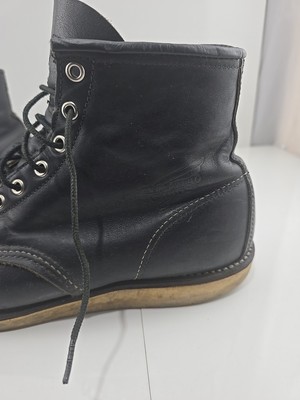 靴 RED WING 9075 UK 8 Red Wing Mens BOOTS Heritage MOC Toe Black Leather 9075 13 for