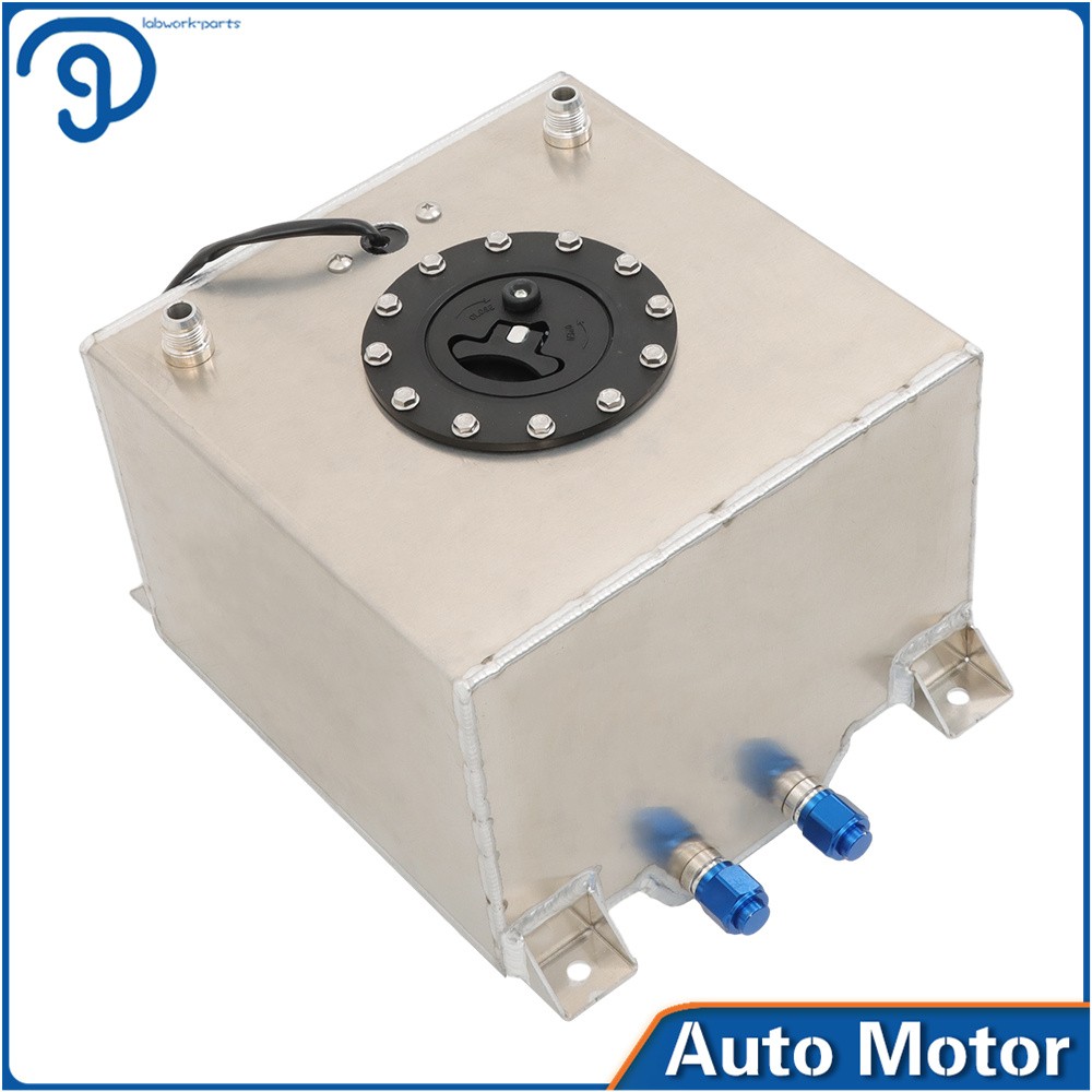 Racing/street Fuel Cell Gas Tank 5 Gallon +level Sender Drift/polished Aluminum