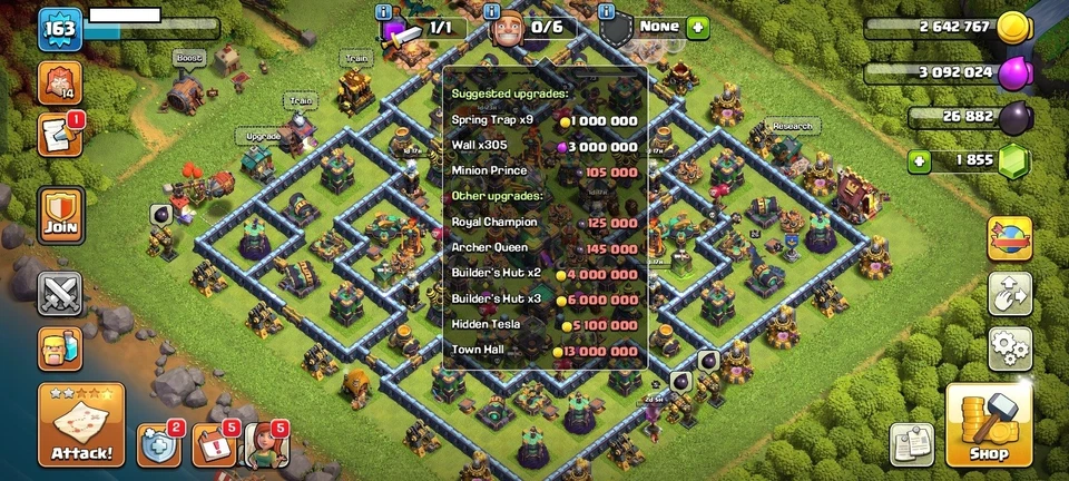 TH14 ALMOST MAX DEFENSES, 64/73/51/53/26 HEROES,GOOD TROOPS, NICE HERO EQUIPMENT - Image 2 of 4