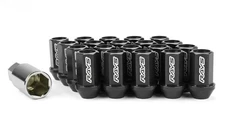 RAYS BLACK LUG DURA NUTS STRAIGHT L42 42MM WHEEL WHEELS LOCK M12x1.5 12x1.5