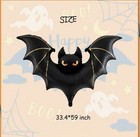 Large Black Bat Balloon 33.4 x 59 Inch Halloween Party Decoration for Kids — photo 2