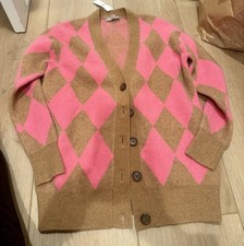 J.Crew Argyle V-neck cardigan sweater in Supersoft yarn size XXS NWT