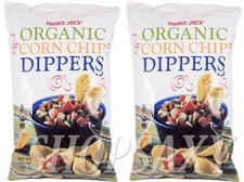 2X Packs Trader Joe's Organic Corn Chip Dippers 9.75 oz Each Pack
