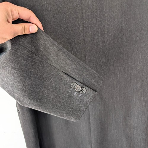 Giorgio Armani Le Collezioni 100% Wool Blazer 44L 3 buttons charcoal - Picture 4 of 11