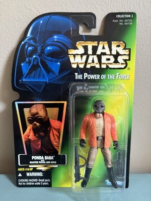 Vintage 1996 Star Wars Power of the Force - PONDA BABA Actionfigur - NEU versiegelt