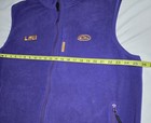 LSU Tigers Purple & Gold Fleece Vest Drake Clothing Company XL Magnattach — photo 4