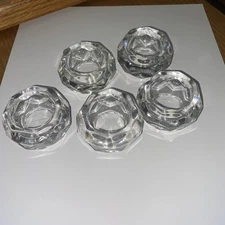Heavy Duty Crystal Salt Cellars Set Of 5