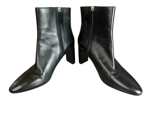 Longchamp Epure schwarze Leder Stiefeletten EU 40 US 9,5 spitz zulaufende Absätze - Bild 7 von 10