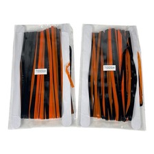 2 Pack Halloween Door Fringe Curtains Orange Black Streamer Backdrop Decor 8FT
