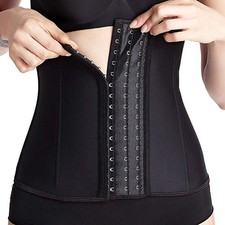 Women Latex Waist Trainer Underbust Corset Body Shaper Tummy Control Cincher