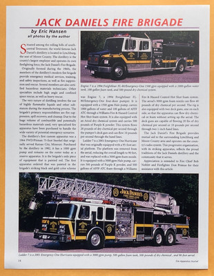 Jack Daniels Fire Brigade  8 1/2x11'' reprint photo on premium Glossy Paper