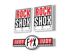 Rock Shox Judy FSX 1998 Forks Decals Stickers Graphic Set Vinyl Logo Adhesive