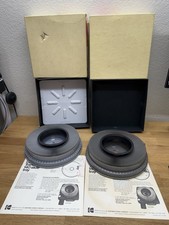 LOT OF 2 Kodak Carousel Transvue 140 Slide Trays Projector With Boxes