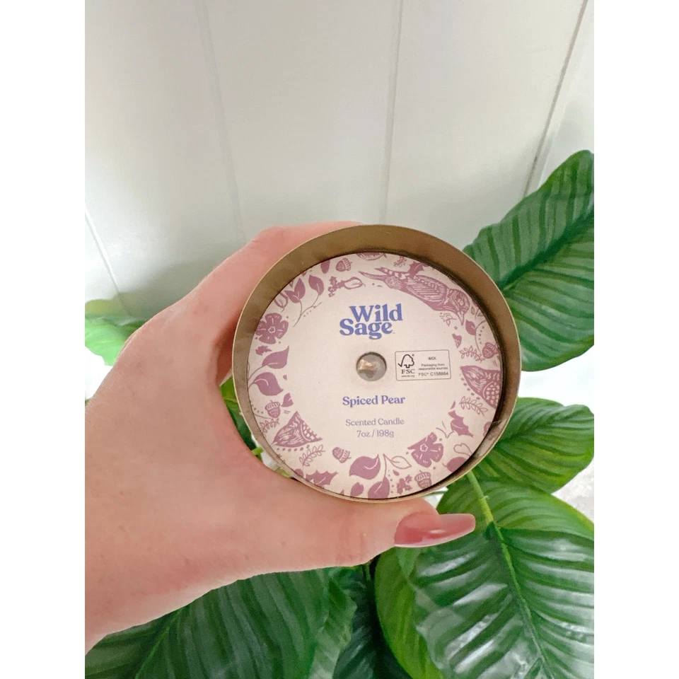 NWT Wild Sage Candle Spiced Pear Gift Box Boho Tassel Box Cabincore - Image 4 of 4