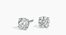 1 Ct T.W. Natural Diamond Studs in 14k White or Yellow Gold
