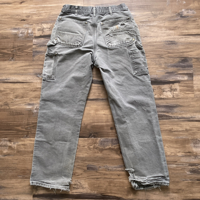 THRASHED Carhartt B01 GVL Double Knee Work Pants Mens 32x32 (Fits