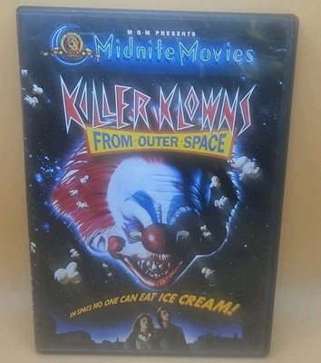 Killer Klowns from Outer Space (DVD, 1988) 2001 Mgm Midnite Movies Cult Tested
