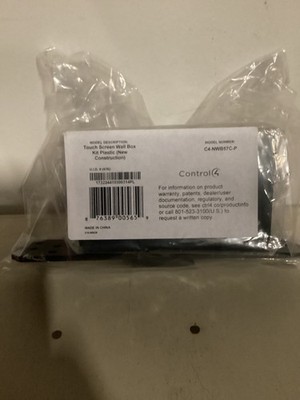 Control4 C4-NWB57C-P New Construction In-Wall Touch Screen Back Box Plastic