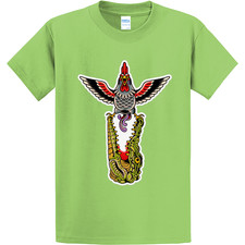 NEW Art Society TATTOO FLASH VOL. 3 LIME GREEN Tee Shirt SM-4XLARGE MADE IN USA