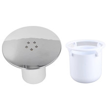 Fast Flow Shower Drain Cover Tray Waste Trap Plug Hole Replacement Chrome Finish