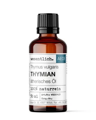 Thymianöl 50ml - ätherisches Öl von wesentlich. - 100% naturrein (Glasflasche) - Bild 1 von 4
