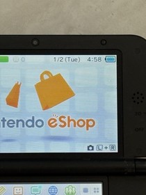 Nintendo 3DS XL LL Silver And Black Handheld With Charger And Stylus