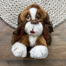 Vintage Russ Berrie Baxter Bashful Basset Hound Dog Plush 6  with TAG