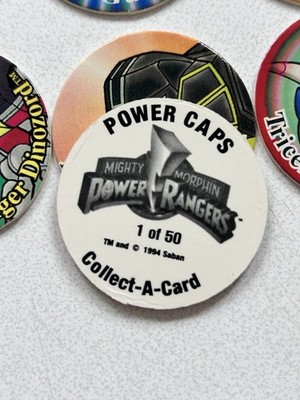 1994 Power Rangers Power Caps POGs Complete Set 1-50 Vintage 90s