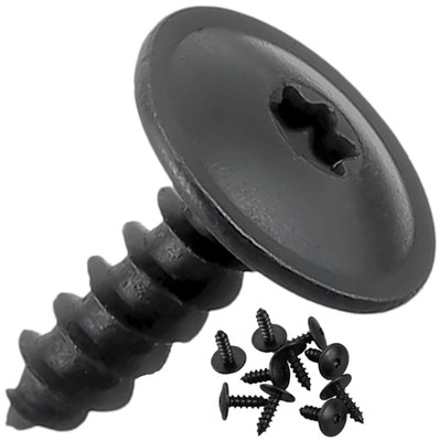 FIT AUDI Black Self-Tapping Screws Flange Pan Head Panel/Body Screws x10