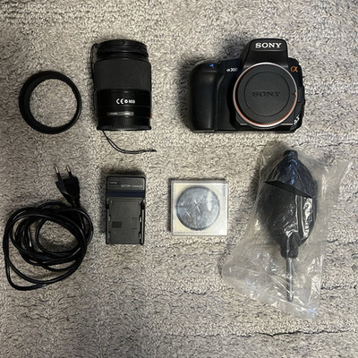 Sony Alpha DSLR-A300 DSLR-Kamera Schwarz 10,2MP Bildstabilisierung Sucher