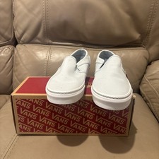 Vans Classic Slip-On Light Blue Canvas Shoes Women’s 8 (Tags, not original box)