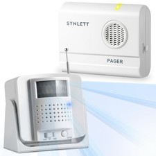 Bed Alarm Caregiver Pager with Wireless Motion Sensor Alarm Indoor Fall Preventi