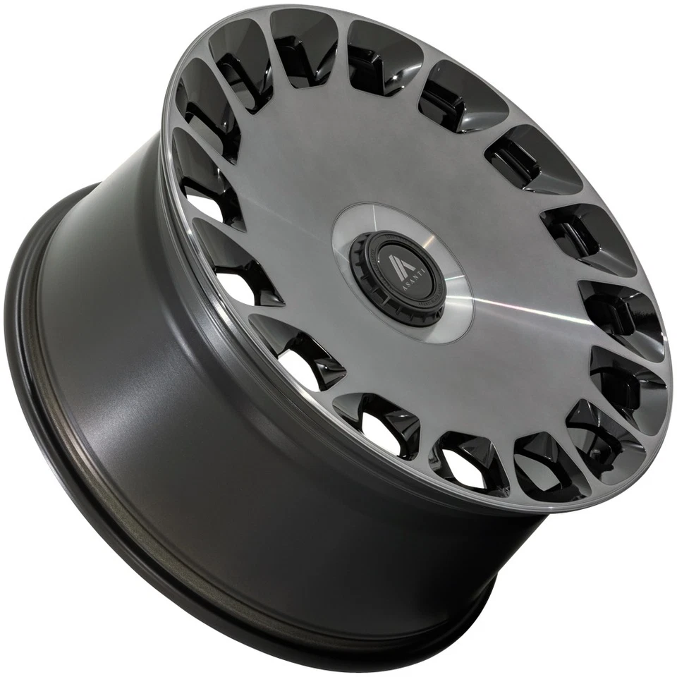 Asanti ABL-45 Aristocrat 20x10.5 5x112/5x4.5" +40mm Black/Tint Wheel Rim 20 Inch Foto 2 de 4