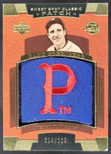2004 Upper Deck Sweet Spot Classic Hank Greenberg Patch SN125/125 Tigers BB