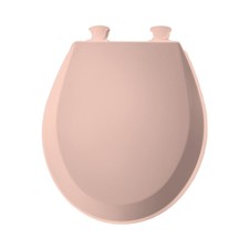 Bemis 500EC063 Round Closed Front Toilet Seat with Cover in Venetian Pink