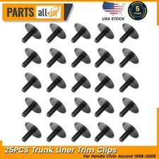 25PCS Trunk Liner Trim Clips Fit  Honda Civic Accord 1998-2006 90666-SA7-003ZW