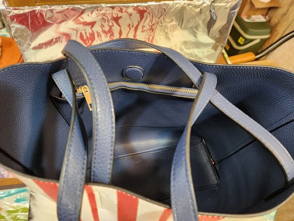 Valerie Stevens кожи патриотический красный белый синий сумка - новый - - Изображение 4 из 4