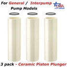 3-Pack General Pump Replacement CERAMIC PISTON Plunger For Interpump GP 20mm