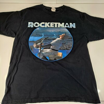 Elton John Rocketman T-Shirt – Official Men's Black Tee With Piano Logo, Size XL, 100% Cotton - View #11