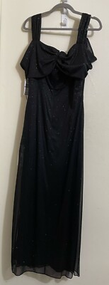 Alex Evenings Women's Long Cold Shoulder Dress, Mother of The Bride, SIZE 18