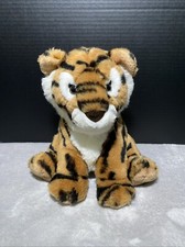 Toys R Us Bengal Tiger Plush Cub Black Stripes Sitting 10" Vintage Geoffrey Pet
