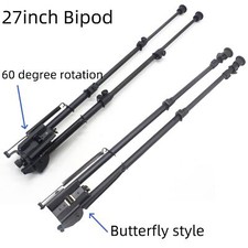 Perno bipiede fucile 17"- 27" pollici girevole nuovo tiro gamba super lunga 2 tipi