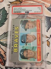 1970 Topps Braves Rookies Mike McQueen/Darrell Evans/Rick Kester RC #621 PSA 3