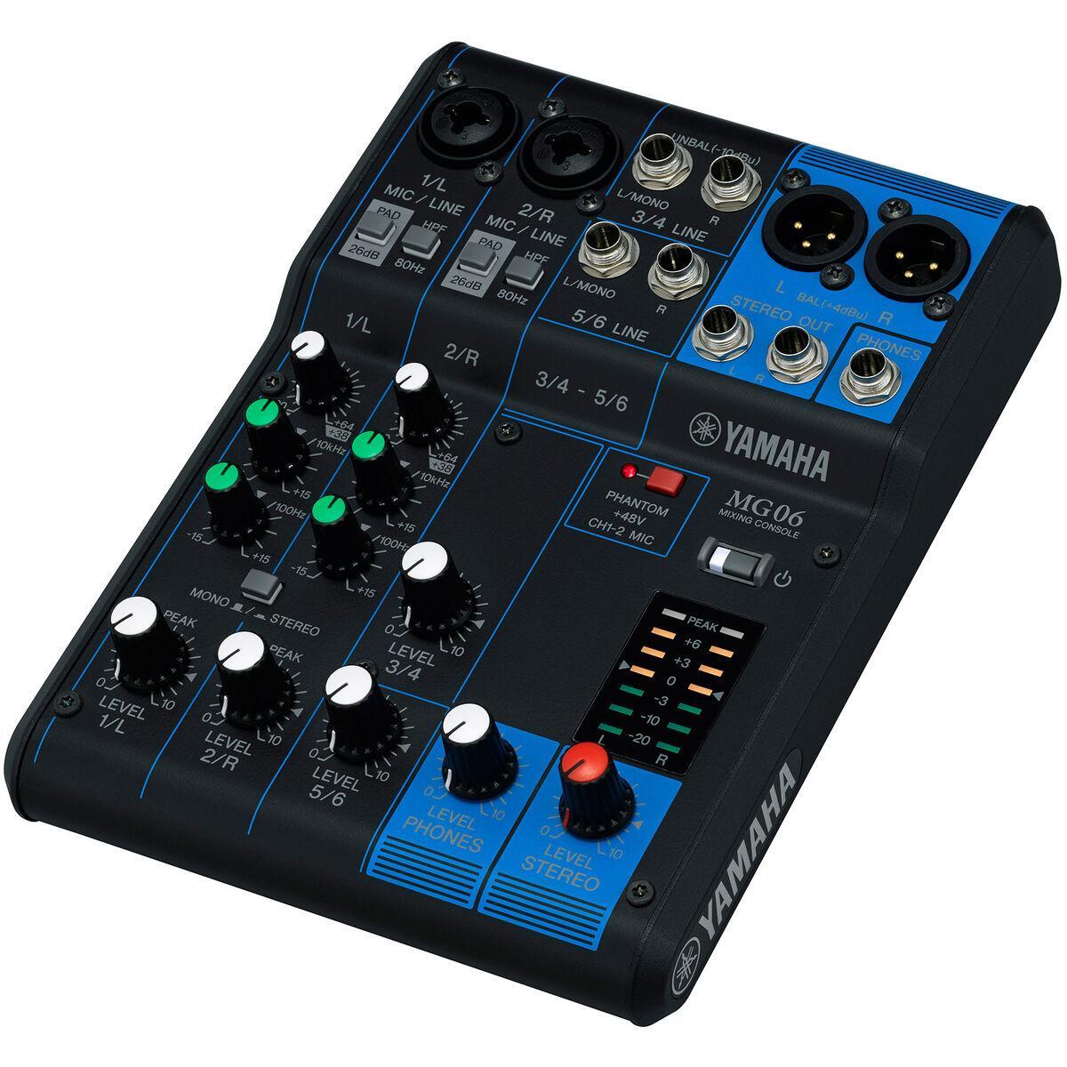 Yamaha MG06 6 Channel Stereo Mixing Console | eBay