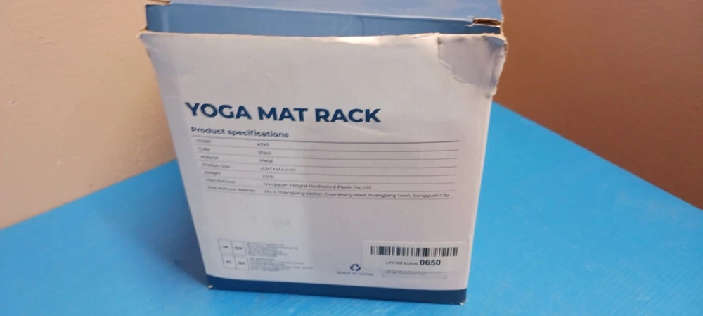 Yoga Mat Holder Wall Mount: Yoga Mat Home Storage Organizer Rack Metal