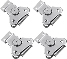 4-Pack Spring Loaded Butterfly Twist Latch Metal Hardware Toggle Clamp Hasp Box 