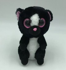 ty 6" Beanie Boos Flora Skunk Pink Glitter Eyes Plush Stuffed Animal 12