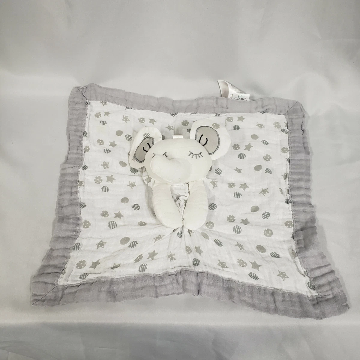 Lulujo Baby 100 Cotton Muslin Swaddle Blanket Lovies Gray