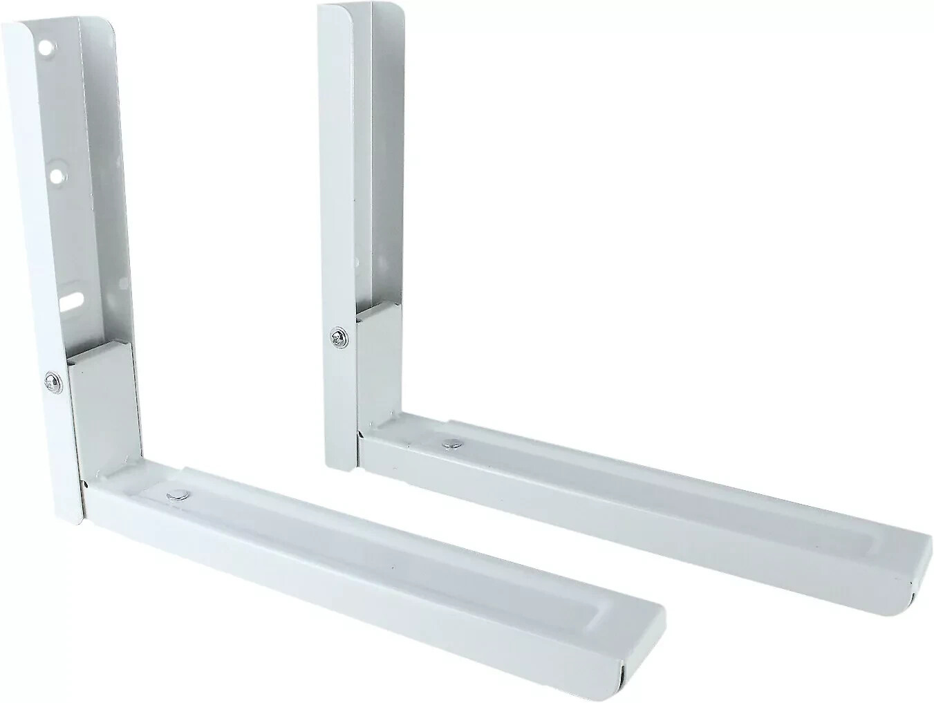 2 Large Kitchen Universal Microwave Wall Mounting Brackets with Extendable Arms